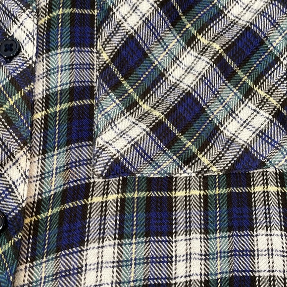 Rails Button Down Plaid Shirt S Blue Green Plaid Long Sleeve Super Soft - Picture 6 of 12